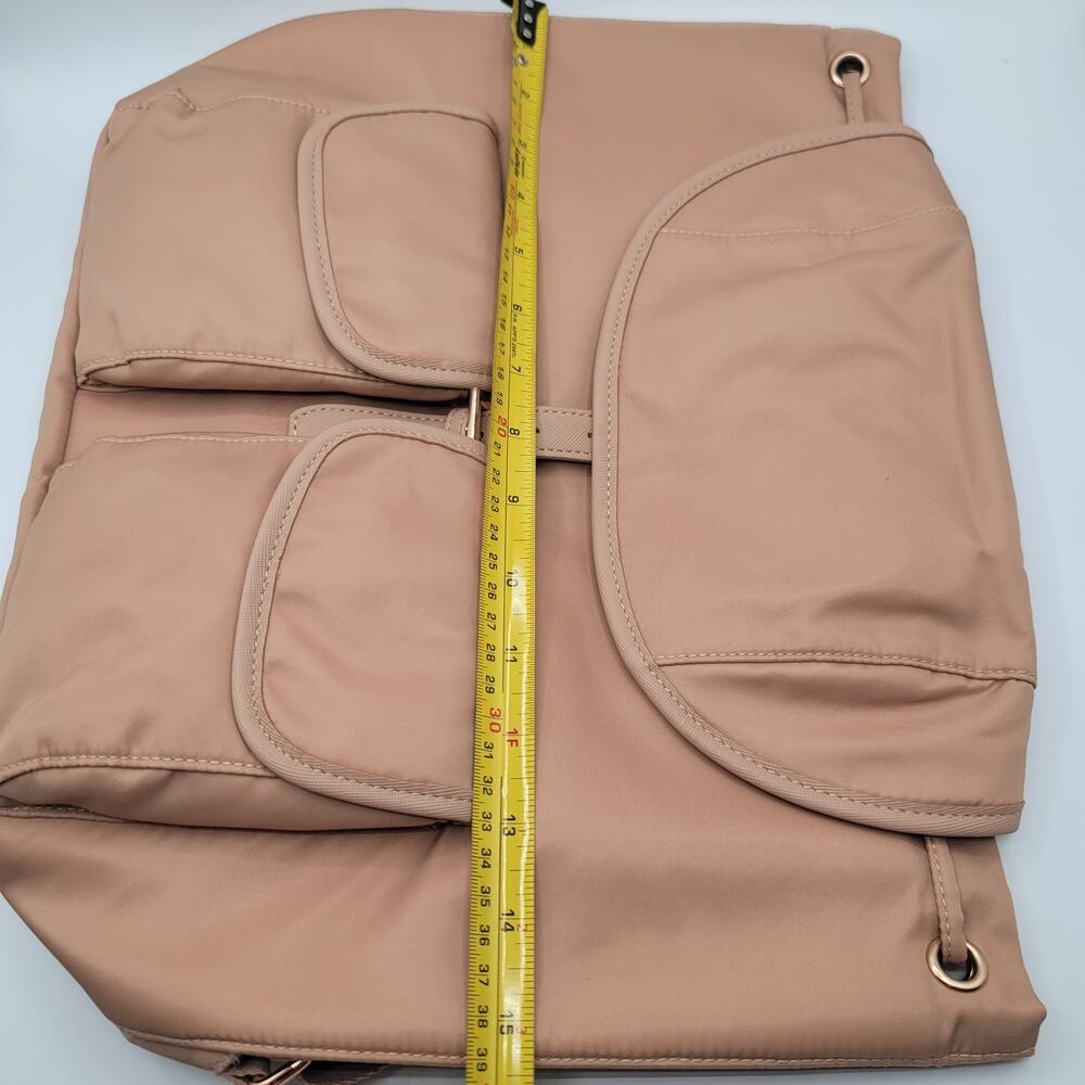 Year of Ours x FFF Taupe Nylon Backpack NWT - Convertible Tote Bag w/ Pockets - Picture 4 of 10